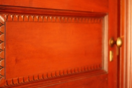 Decorative element on interiror door